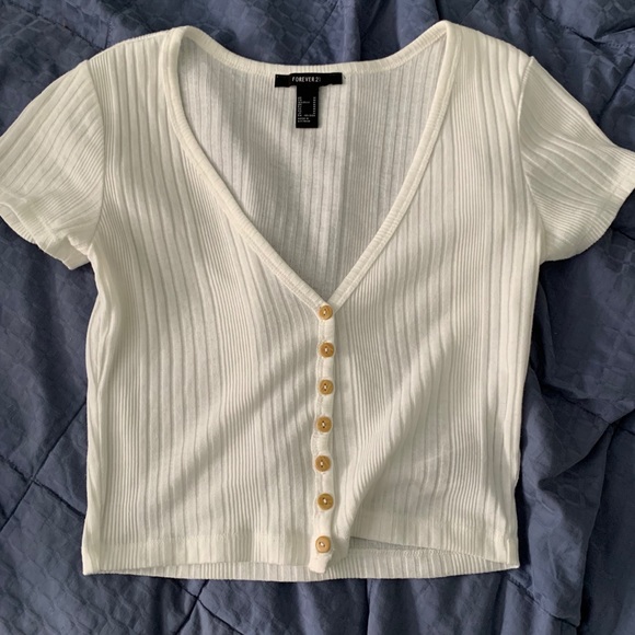 Forever 21 button up tshirt - Picture 1 of 3